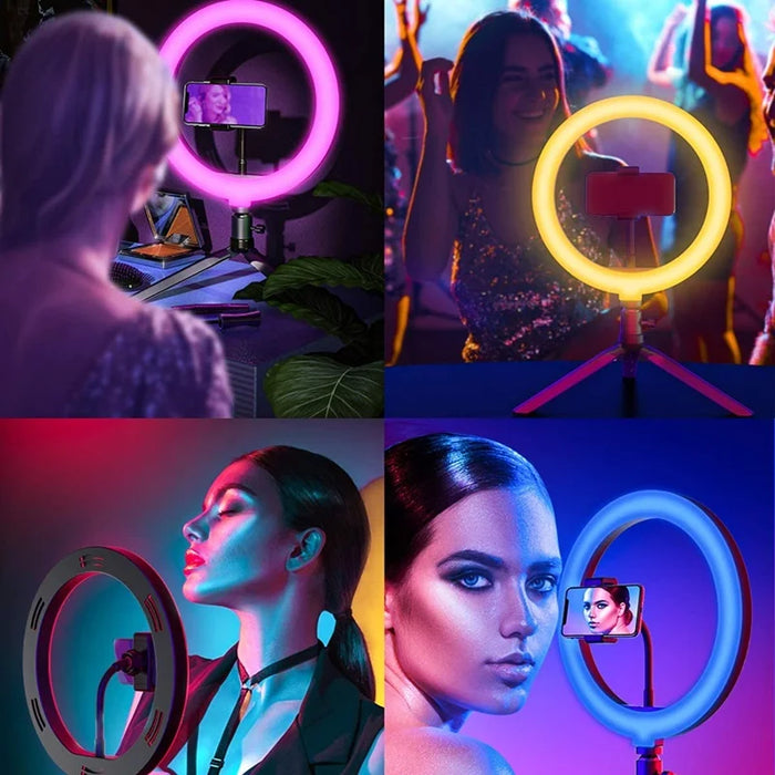 12 Inch Dimmable RGB LED Selfie Ring Fill Light 33CM Photo Ring Lamp