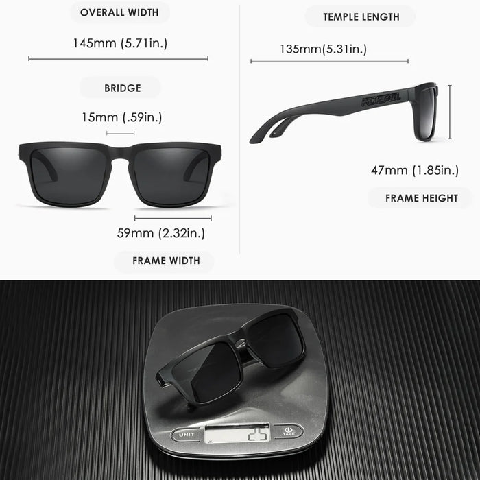 KDEAM Photochromic And Polarized Sunglasses Men Category 3 Polarized Sun Glasses Women Unique Frame Surface Eyewear With Case