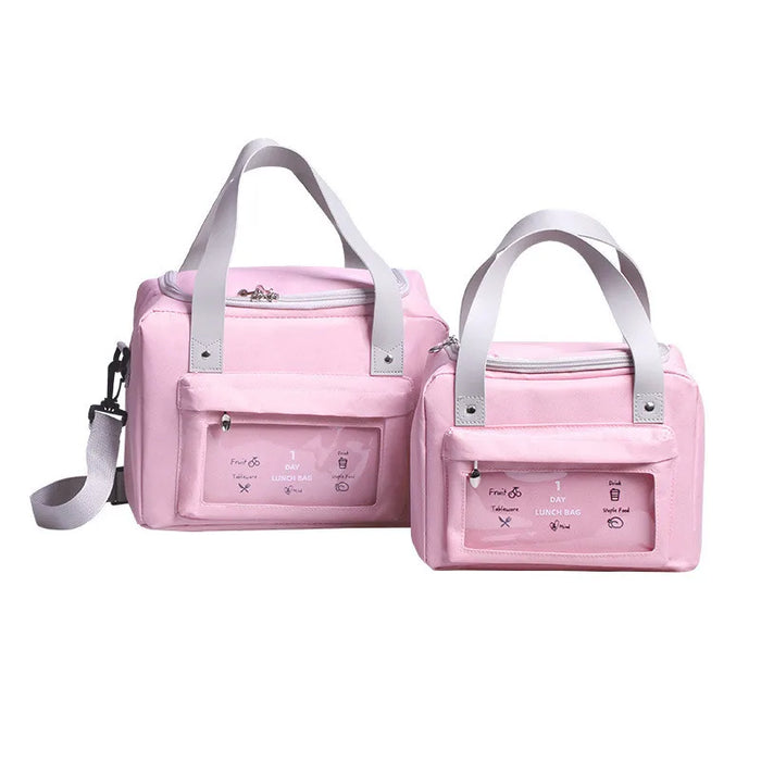 Portable Large-Capacity Insulated Oxford Cloth Lunch Bag