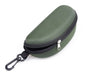 Hard shell sunglasses case with clip, Army Green