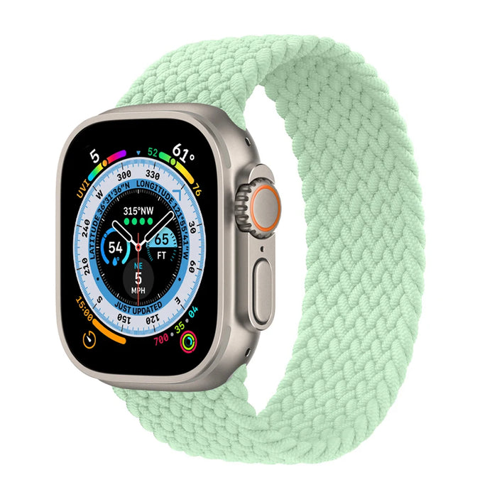 Braided Solo Loop For Apple Watch Strap 44mm 40mm 45mm 41mm 49mm 42mm 46mm Bracelet iWatch Series 10 9 SE 8 7 6 5 4 Ultra 2 Band