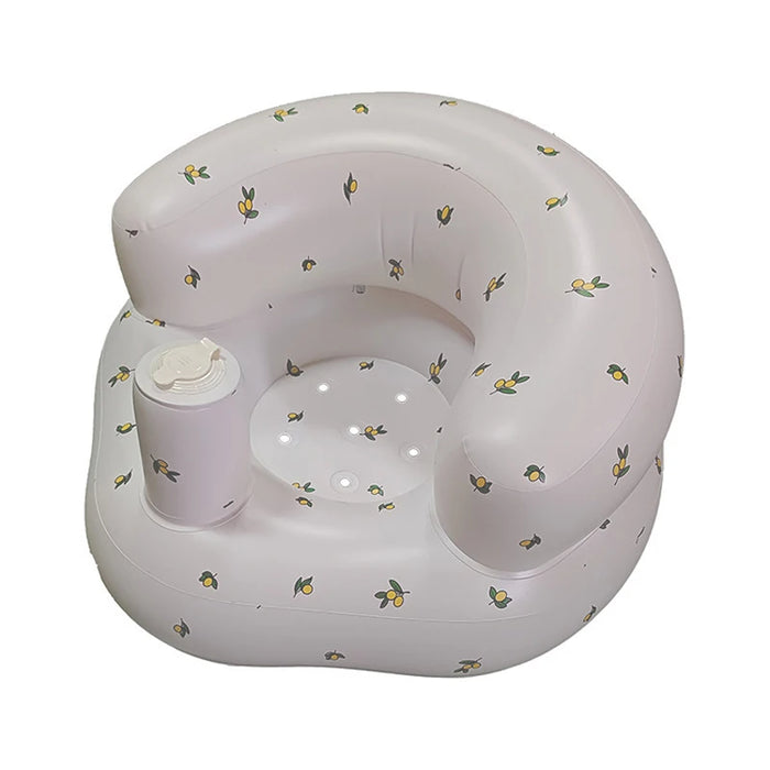 Inflatable Baby Seat for Babies 3-36 Months,Built in Air Pump Children Baby Sofa,Bumbo Seat for Learning to Sit,Feeding,Camping