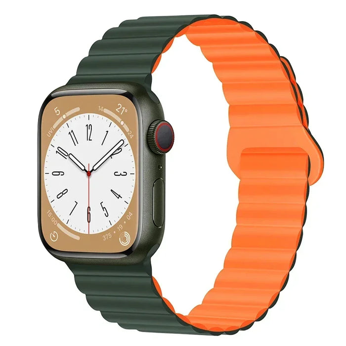 Magnetic Loop Band For Apple Watch Ultra 2 49mm 45mm 44mm 40mm 41mm 42mm Silicone Bracelet iWatch Series 9 8 7 6 SE 5 4 3 Strap