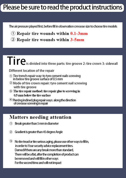 10/20/30pcs Car Vacuum Tyre Repair Nail Set Motorcycle Tire Puncture Repair Kit for Auto Bike Tubeless Tire Repair Rubber Nails