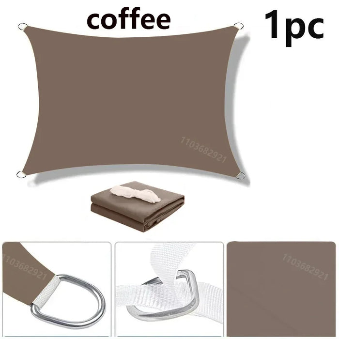 Awning waterproof sunshade sail outdoor terrace lawn beach garden carport backyard deck pavilion awning