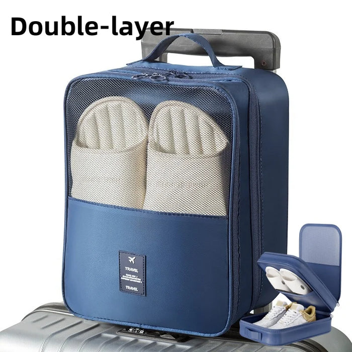 High Quality Portable Travel Shoe Bag Underwear Clothes Bags Double/Single Layer Organizer Storage Multifunction Accessories