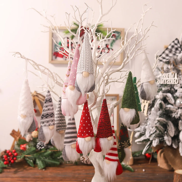 3pc Faceless Doll Knitted Hat Gnome Doll Gifts Xmas Merry Christmas Decorations