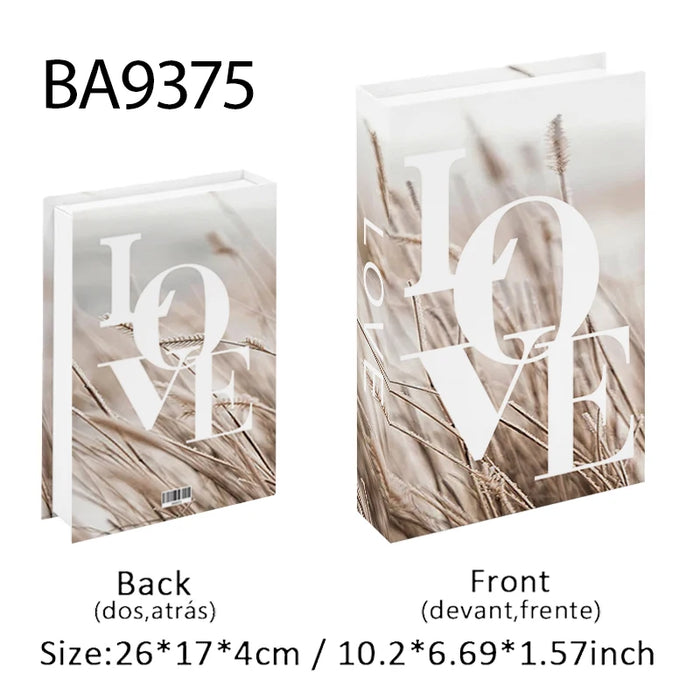 Luxury Fake Book Storage Box Abstract Decorative Books Open Paris Home Decor Coffee Table Bedroom Ornaments Interior Decoration
