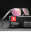 KDEAM polarized square sunglasses, mirror pink lenses (C28)