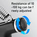 Dial for adjusting resistance from 10 to 100 kg