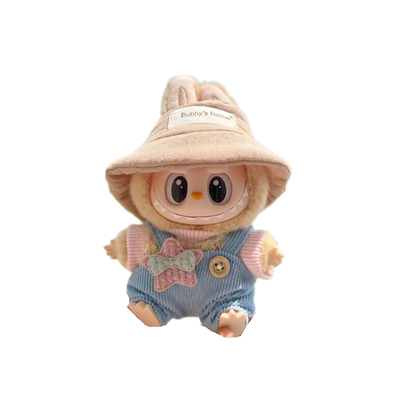 Mini Plush Doll'S Clothes Outfit Accessories For 17cm Korea Kpop Labubu I II Idol Dolls sit party overalls Clothing
