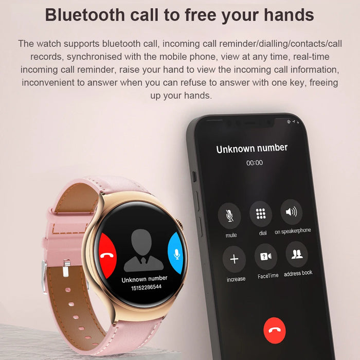 2025New GPS NFC Bluetooth Call Smartwatch Women Watch 4 mini Sports Track Heart Rate Oximetry Monitoring Health Smartwatch Woman