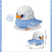 Blue and white budgie micro block figure, 242 pieces, 7.6 x 10 x 5.5 cm
