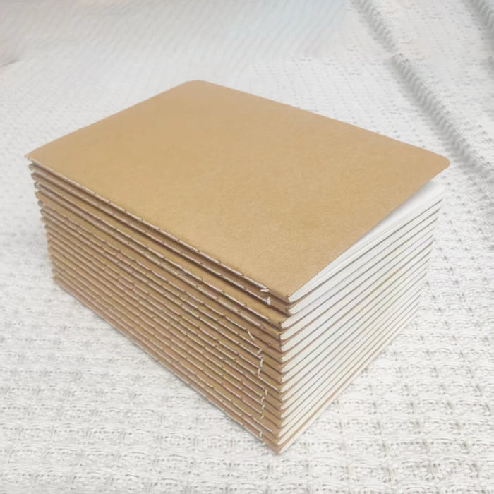 16/24PCS Kraft Notebooks,3.5x5in Pocket Notebooks Blank Paper Small Pocket Journal Notepads  for School Office Home Travel Gifts