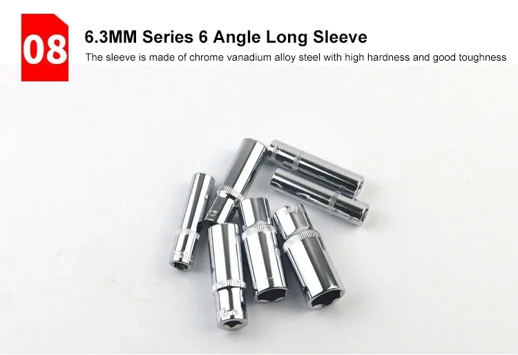 46/53 Piece/Set 1/4-Inch NEW Car Repair Tool Kit  Socket Set Car Repair Tool Ratchet Torque Wrench Combo Auto Repairing Tool Set