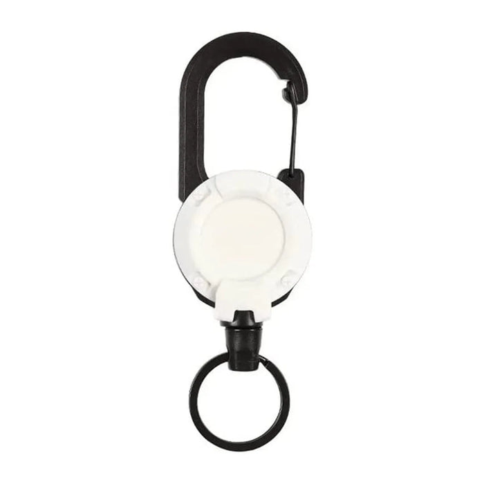 Anti-theft Metal Easy-to-pull Buckle Rope Elastic Keychain Sporty Retractable Key Ring Anti Lost Yoyo Ski Pass ID Card