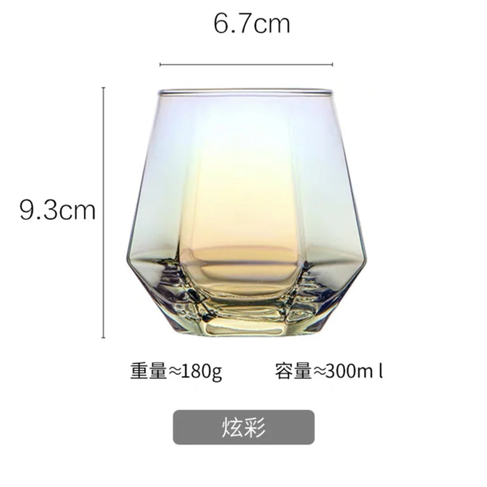 Smoke Gray Whiskey Fruit Wine Glass Home Minimalist Living Room Drinking Creative Beer Mug Bubble Tea Cup Set