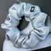 Mulberry silk scrunchie, Silver
