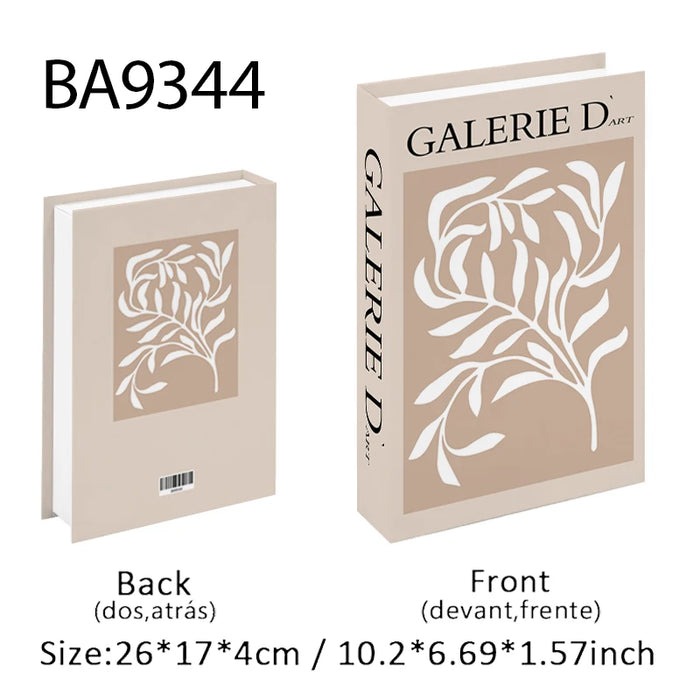 Luxury Fake Book Storage Box Abstract Decorative Books Open Paris Home Decor Coffee Table Bedroom Ornaments Interior Decoration