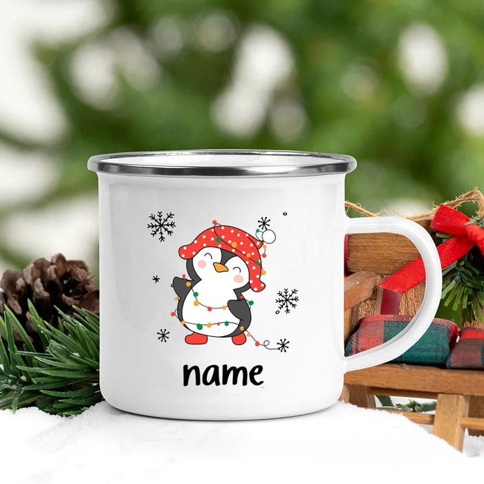 Personlized Cookie Snowman with Name Mug Hot Cocoa Chocolate Mug