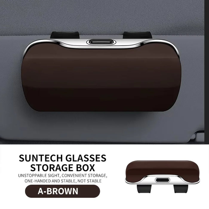 New Car Glasses Box Portable Car Glasses Frame Car Driving Glasses Frame Glasses Box Sunshade Glasses Auto Interior Accessories