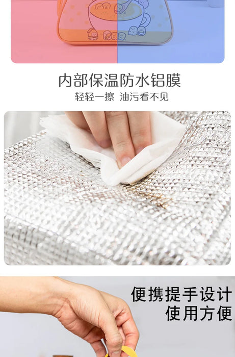 Breakfast Insulated Thermal Bag Small Triangular Rice Ball
