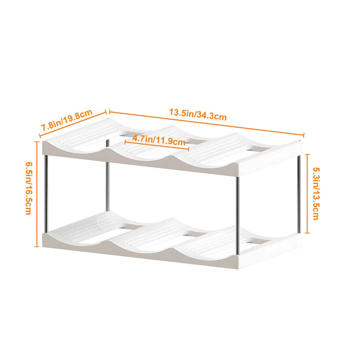 Multilayer Water Bottle Organizer For Stanley Tumbler Organizer Cabinet Stackable Wine Rack Beverage Thermos Storage shelf