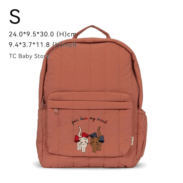 New KS Baby Backpack Parent-child Kids Schoolbag Kindergarten Bags Brand Traveling Cherry Children's Boys Girls Mom Storage