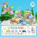 180-piece electric gear set with track, car and piece list