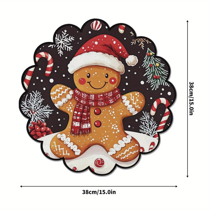 Gingerbread placemat measuring 38 cm (15 in) across