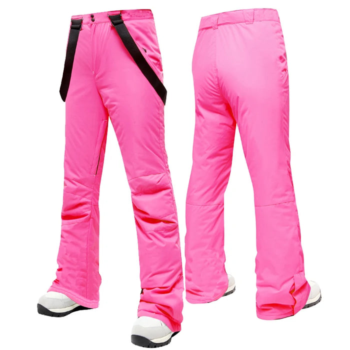 Ski Pants Women Thick  Waterproof Winter Snow Pants Breathable Overalls