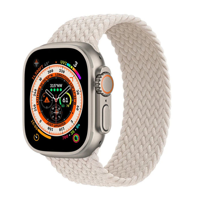 Braided Solo Loop For Apple Watch Strap 44mm 40mm 45mm 41mm 49mm 42mm 46mm Bracelet iWatch Series 10 9 SE 8 7 6 5 4 Ultra 2 Band