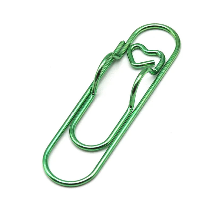 Multifunctional Metal Paper Clip with Integrated Pen Holder for Notebooks School and Office Stationery