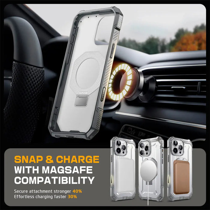 SUPCASE For iPhone 16 Pro Max Case with Camera Control Capture Button UB Grip Heavy Duty Rugged Magnetic Phone Case with Stand