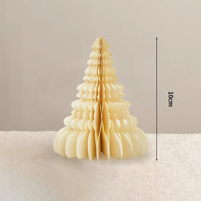 Chinese New Year Decorations Paper Honeycomb Ball Folding Christmas Tree 3D Ornament Home Wedding Decoration Desktop Ornament
