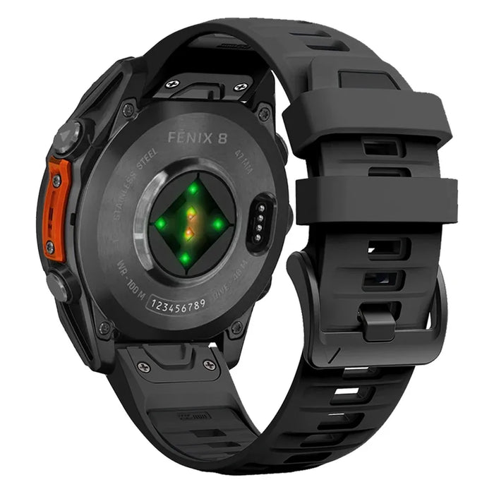 For Garmin Fenix 8 43mm 47mm 51mm Sports Original Silicone Wristband for Garmin Epix/Quatix7/Fenix 7X 6X 7S Pro/Descent Mk3 Band