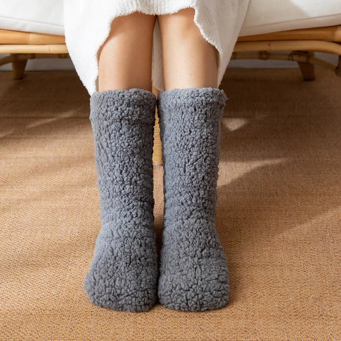 Thickened Winter Women Thermal Cashmere Socks Floor Socks Women's Carpet Home Plus Socks Velvet Sleep Socks Slippers Leg Cover