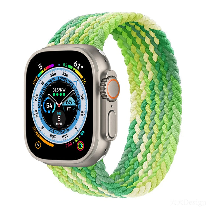 Braided Solo Loop For Apple Watch Strap 44mm 40mm 45mm 41mm 49mm 42mm 46mm Bracelet iWatch Series 10 9 SE 8 7 6 5 4 Ultra 2 Band