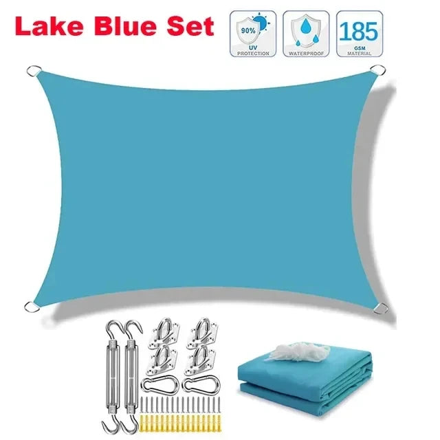 Awning waterproof sunshade sail outdoor terrace lawn beach garden carport backyard deck pavilion awning