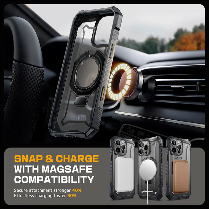 SUPCASE For iPhone 16 Pro Max Case with Camera Control Capture Button UB Grip Heavy Duty Rugged Magnetic Phone Case with Stand