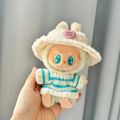 Labubu Doll Clothes Outfit Accessories For Korea Kpop Exo Labubu Idol V1 V2 Skirt sweater Clothing Gift