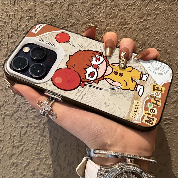 Cartoon Balloon Dinosaur Hirono Phone Case For iPhone 16 Pro Max 15 14 13 Pro Max 16 Plus Hard Bumper Back Cover
