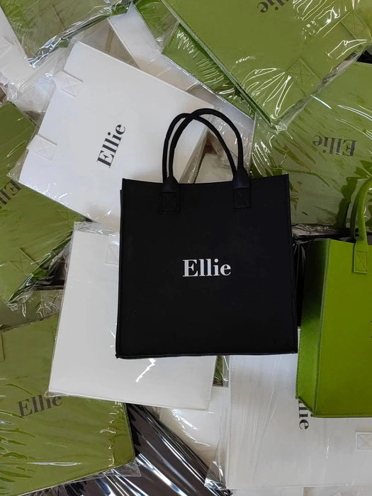 Personalized Tote Handbag with Name Felt Totter