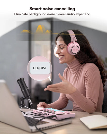 Maono AM200-S1 Sound Card Microphone Set MaonoCaster Audio Interface with Mic