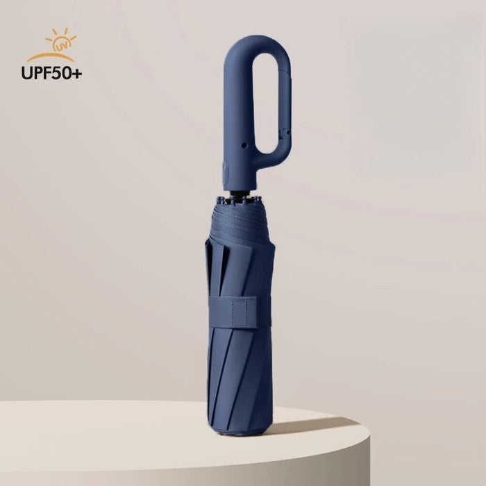 20 Bones Windproof Strong 105CM Reinforced Automatic Folding Umbrella for Men, Large Buckle Handle Wind and Water Resistant