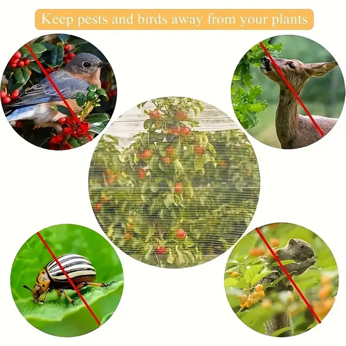 Extra-Thick Garden Netting With Drawstring & Zipper-Insect &Bird Protection For Fruits,Citrus,Flowers Pe Material Insect Netting