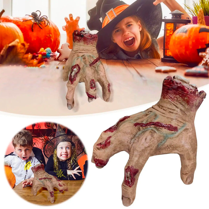 Halloween Animatronics Crawling Hand Decorations Sound Activated With Creepy Sound Scary Motion Haunted House Holiday Severed