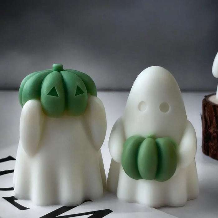3D Halloween Pumpkin Spooky Silicone Mold DIY Ghost Aroma Candle Resin Plaster Mould Halloween Candle Making Supplies