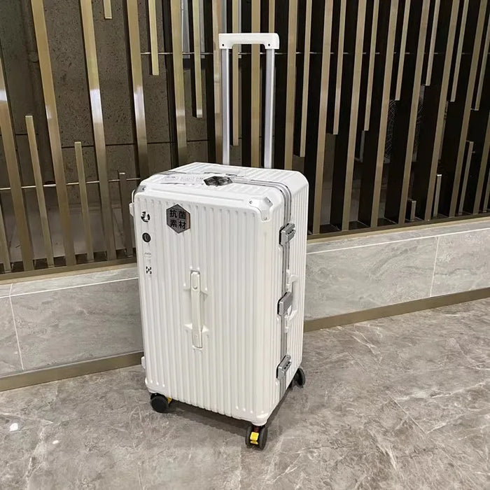 Large Capacity Rectangular Aluminum Suitcase ABS Carrry-on Luggage