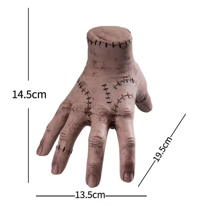 2023New Horror Wednesday Thing Hand Toy From Addams Family Latex Figurine Home Decor Desktop Craft Holiday Party Costume Prop
